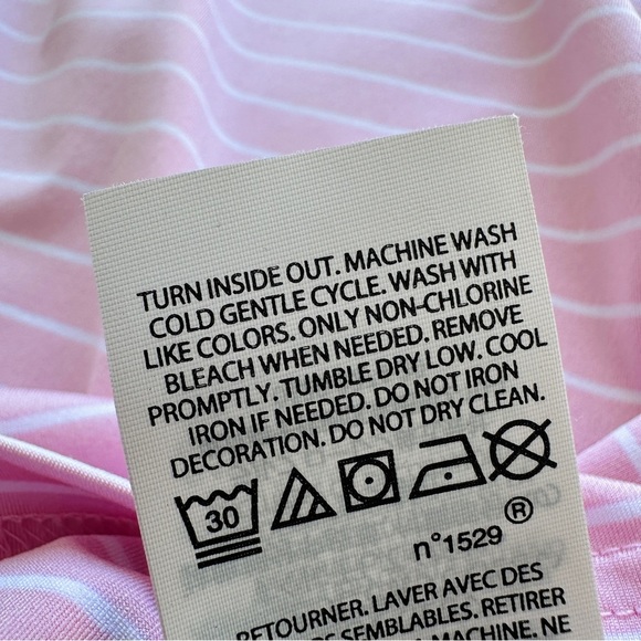 Polo Ralph Lauren Performance Shirt Men’s XL Pink Stripe Short Sleeve Wicking - Picture 7 of 13